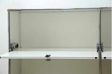 中古　美品　スイス　USMハラー(USM Haller)　モジュール構造のサイドボード　定価約33万4千円相当　(R-085166)