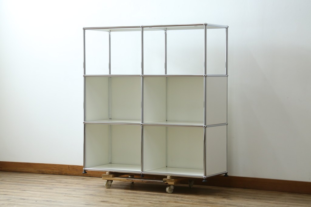 中古　美品　スイス　USMハラー(USM Haller)　2列3段　シェルフ　定価約24万円　(R-085167)