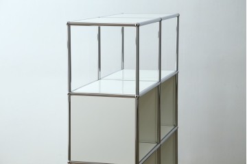 中古　美品　スイス　USMハラー(USM Haller)　2列3段　シェルフ　定価約24万円　(R-085167)