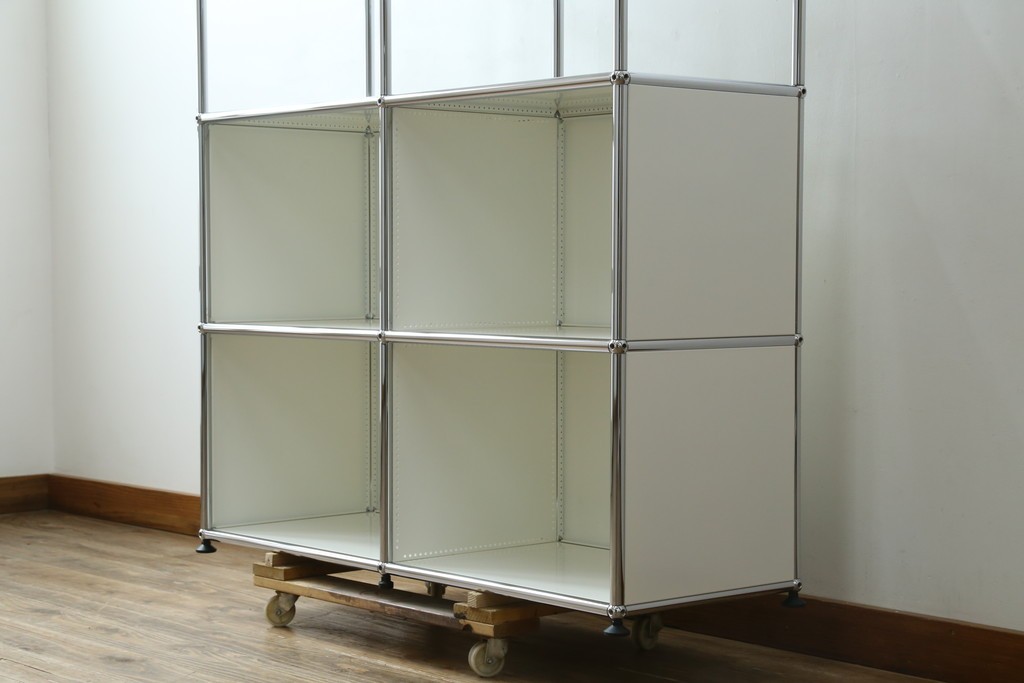中古　美品　スイス　USMハラー(USM Haller)　2列3段　シェルフ　定価約24万円　(R-085167)