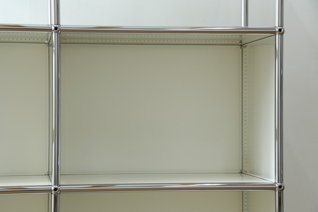 中古　美品　スイス　USMハラー(USM Haller)　2列3段　シェルフ　定価約24万円　(R-085167)