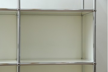 中古　美品　スイス　USMハラー(USM Haller)　2列3段　シェルフ　定価約24万円　(R-085167)
