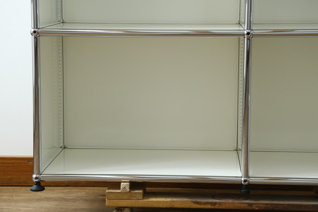 中古　美品　スイス　USMハラー(USM Haller)　2列3段　シェルフ　定価約24万円　(R-085167)