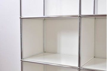 中古　美品　スイス　USMハラー(USM Haller)　モジュール構造のシェルフ　定価約24万円相当　(R-085167)