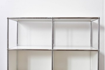 中古　美品　スイス　USMハラー(USM Haller)　モジュール構造のシェルフ　定価約24万円相当　(R-085167)