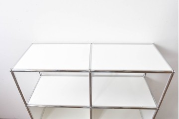 中古　美品　スイス　USMハラー(USM Haller)　モジュール構造のシェルフ　定価約24万円相当　(R-085167)