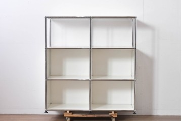 中古　美品　スイス　USMハラー(USM Haller)　モジュール構造のシェルフ　定価約24万円相当　(R-085167)