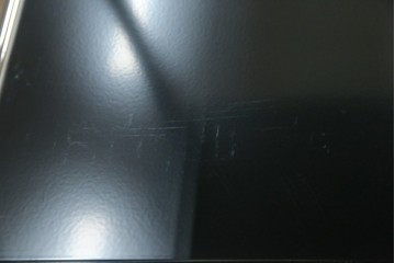 中古　美品　スイス　USMハラー(USM Haller)　クロームフレームにブラックの棚板を組み合わせたシンプルなオープンラック　定価約14万6千円　(R-085168)