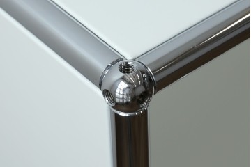 中古　美品　スイス　USMハラー(USM Haller)　モジュール構造のオープンサイドボード　定価約38万4千円　(R-085169)