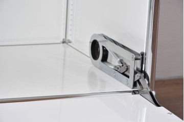 中古　美品　スイス　USMハラー(USM Haller)　モジュール構造のオープンサイドボード　定価約38万4千円相当　(R-085169)