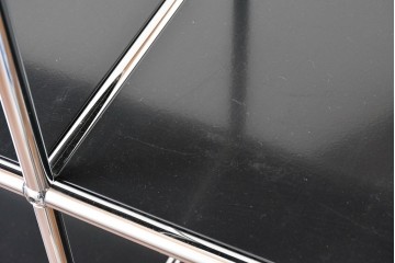 中古　美品　スイス　USMハラー(USM Haller)　クロームフレームが映える開放的なデザインのオープンラック　定価約26万円相当　(R-085170)