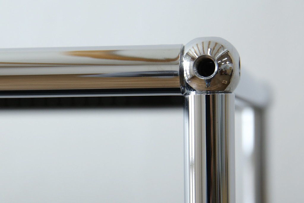 中古　美品　スイス　USMハラー(USM Haller)　クロームフレームが映える開放的なデザインのオープンラック　定価約26万円　(R-085170)