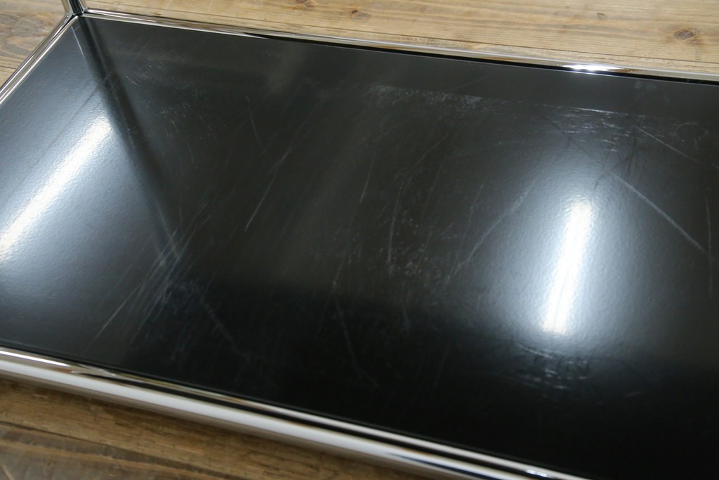 中古　美品　スイス　USMハラー(USM Haller)　クロームフレームが映える開放的なデザインのオープンラック　定価約26万円　(R-085170)