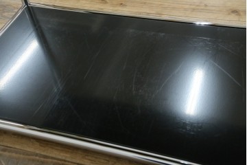 中古　美品　スイス　USMハラー(USM Haller)　クロームフレームが映える開放的なデザインのオープンラック　定価約26万円　(R-085170)