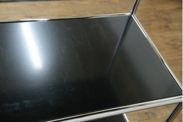 中古　美品　スイス　USMハラー(USM Haller)　クロームフレームが映える開放的なデザインのオープンラック　定価約26万円　(R-085170)