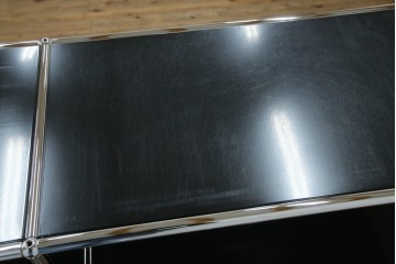 中古　美品　スイス　USMハラー(USM Haller)　クロームフレームが映える開放的なデザインのオープンラック　定価約26万円　(R-085170)