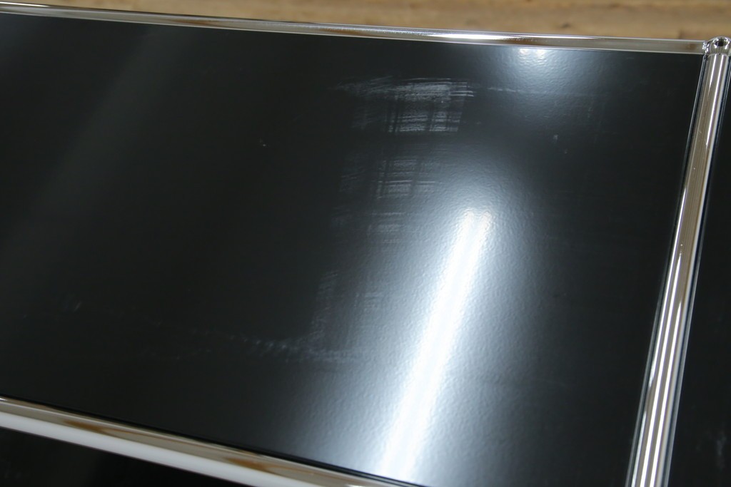 中古　美品　スイス　USMハラー(USM Haller)　クロームフレームが映える開放的なデザインのオープンラック　定価約26万円　(R-085170)