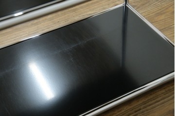 中古　美品　スイス　USMハラー(USM Haller)　クロームフレームが映える開放的なデザインのオープンラック　定価約26万円　(R-085170)