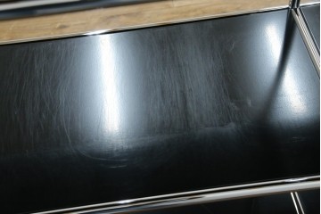 中古　美品　スイス　USMハラー(USM Haller)　クロームフレームが映える開放的なデザインのオープンラック　定価約26万円　(R-085170)