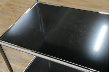 中古　美品　スイス　USMハラー(USM Haller)　クロームフレームが映える開放的なデザインのオープンラック　定価約26万円　(R-085170)