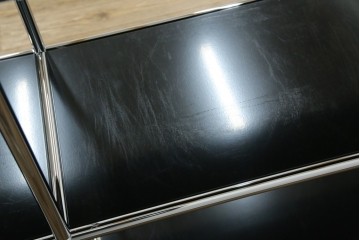 中古　美品　スイス　USMハラー(USM Haller)　クロームフレームが映える開放的なデザインのオープンラック　定価約26万円　(R-085170)