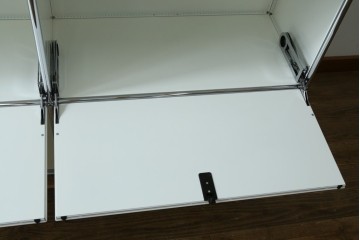 中古　美品　スイス　USMハラー(USM Haller)　ホームオフィスにもおすすめなスッキリとしたデザインの5段シェルフ　定価約63万1千円　(R-085171)