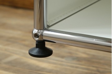 中古　美品　スイス　USMハラー(USM Haller)　ホームオフィスにもおすすめなスッキリとしたデザインの5段シェルフ　定価約63万1千円　(R-085171)