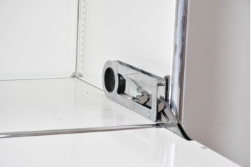 中古　美品　スイス　USMハラー(USM Haller)　ホームオフィスにもおすすめなスッキリとしたデザインの5段シェルフ　定価約63万1千円相当　(R-085171)