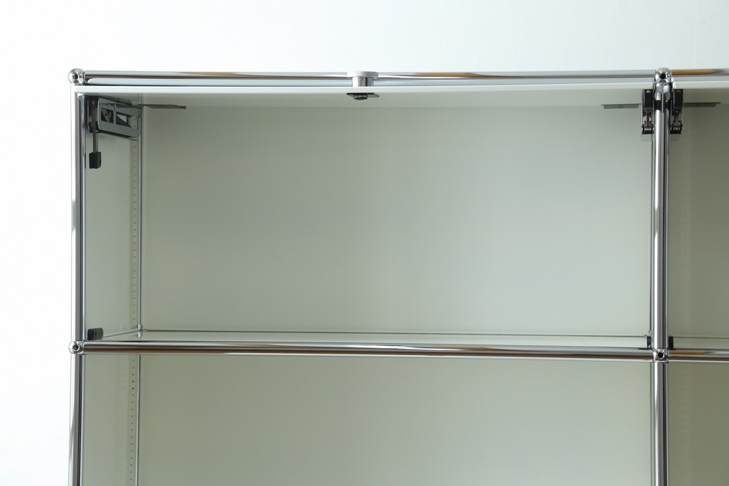 中古　美品　スイス　USMハラー(USM Haller)　ホームオフィスにもおすすめなスッキリとしたデザインの5段シェルフ　定価約63万1千円　(R-085172)