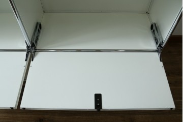 中古　美品　スイス　USMハラー(USM Haller)　ホームオフィスにもおすすめなスッキリとしたデザインの5段シェルフ　定価約63万1千円　(R-085172)