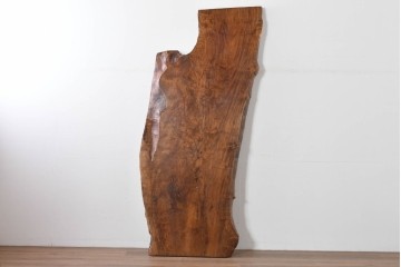 アメリカヴィンテージ　特大‼　美しいバール杢のクラロウォールナット材をそのままに活かした一枚板　(R-085173)