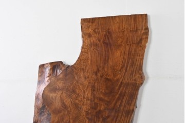 アメリカヴィンテージ　特大‼　美しいバール杢のクラロウォールナット材をそのままに活かした一枚板　(R-085173)