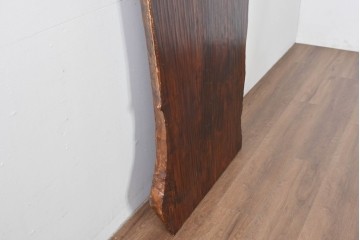 アメリカヴィンテージ　特大‼　美しいバール杢のクラロウォールナット材をそのままに活かした一枚板　(R-085173)