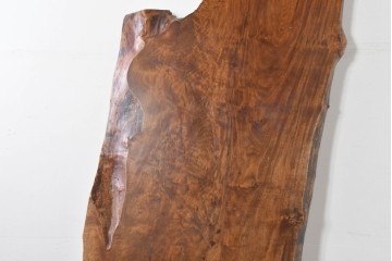 アメリカヴィンテージ　特大‼　美しいバール杢のクラロウォールナット材をそのままに活かした一枚板　(R-085173)