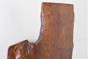アメリカヴィンテージ　特大‼　美しいバール杢のクラロウォールナット材をそのままに活かした一枚板　(R-085173)