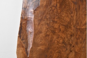 アメリカヴィンテージ　特大‼　美しいバール杢のクラロウォールナット材をそのままに活かした一枚板　(R-085173)