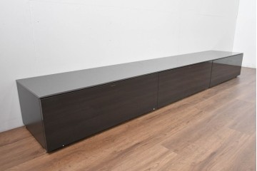 中古　美品　イタリア　Molteni&C(モルテーニ)　Luca Meda(ルカ・メダ)デザイン　特大!幅290cm　無駄を削ぎ落とした直線美が光るモダンな分割式テレビボード　(R-085174)　