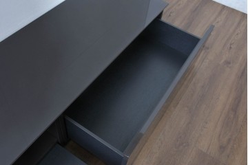 中古　美品　イタリア　Molteni&C(モルテーニ)　Luca Meda(ルカ・メダ)デザイン　特大!幅290cm　無駄を削ぎ落とした直線美が光るモダンな分割式テレビボード　(R-085174)　