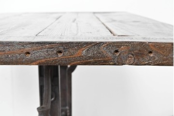 アメリカアンティーク　インダストリアル　フリッツ&ゲルデル　折り畳み式のメカニカルテーブル　(R-085178)