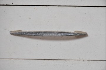 《ペイント仕上げ限定》　和製ヴィンテージ　タイル張りのデザインがレトロなたばこ屋さんのガラスケース　(R-085179)