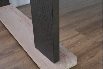 中古　超美品　B&B イタリア(Italia)　マクサルトコレクション　アルチェオ(ARCHEO)　幅約240cmの特大サイズダイニングテーブル　定価約110万円　(R-085180)