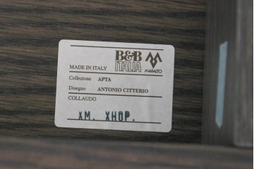 中古　超美品　B&B イタリア(Italia)　マクサルトコレクション　アルチェオ(ARCHEO)　幅約240cmの特大サイズダイニングテーブル　定価約110万円　(R-085180)