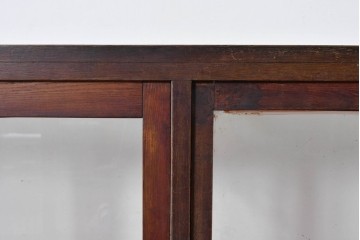 《ペイント仕上げ限定》　和製ヴィンテージ　ディスプレイと収納を兼ね備えた引き出し付きガラスケース　(R-085182)