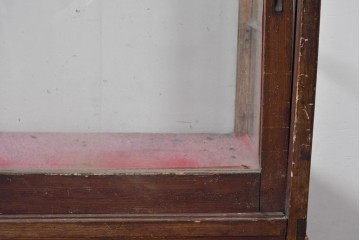 《ペイント仕上げ限定》　和製ヴィンテージ　ディスプレイと収納を兼ね備えた引き出し付きガラスケース　(R-085182)