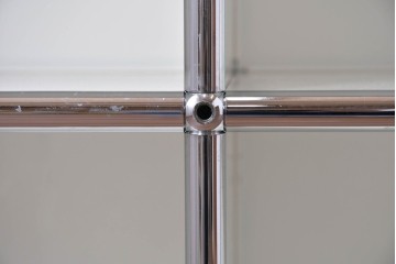 中古　美品　スイス　USMハラー(USM Haller)　ホームオフィスにもおすすめなスッキリとしたデザインの3段シェルフ　定価約36万7千円相当　(R-085185)