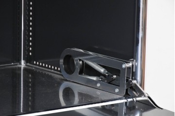 中古　美品　スイス　USMハラー(USM Haller)　ホームオフィスにもおすすめなスッキリとしたデザインの書類トレー付きシェルフ　定価約57万8千円相当　(R-085186)