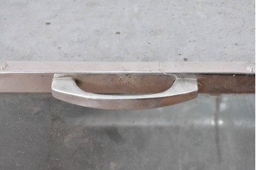 和製アンティーク　駄菓子屋さんで使われていたレトロなブリキ製ショーケース2個セット　(R-085187)