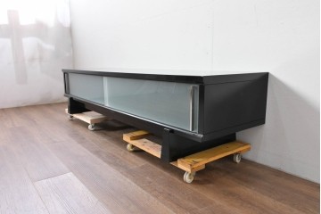 中古　美品　モリシゲ(MORISHIGE/森繁)　洗練された直線美が際立つ和モダンデザインのテレビ台　定価約35万円相当　(R-085190)