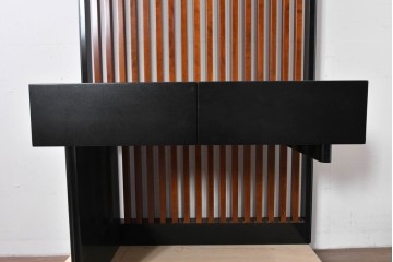 中古　美品　モリシゲ(MORISHIGE/森繁)　格子デザインが和モダンな印象を高める飾り棚　定価約26万円相当　(R-085191)