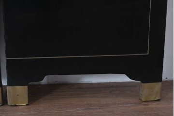 アジアンヴィンテージ　希少!!　中国美術屏風　雅集図　豪華装飾の玉石象嵌衝立　(R-085192)